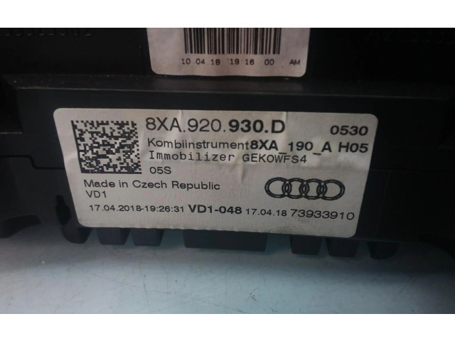 Спидометр (приборный щиток) 8XA920930D   Audi A5 Sportback 8TA 2015