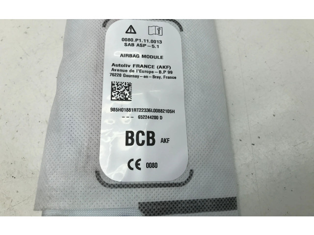 Подушка безопасности в сиденье 985H01881R, 652244200D   Renault Megane E-Tech