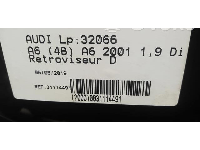 Zpětné zrcátko  Audi A6 S6 C5 4B 2003  4B1858532BF3FZ  