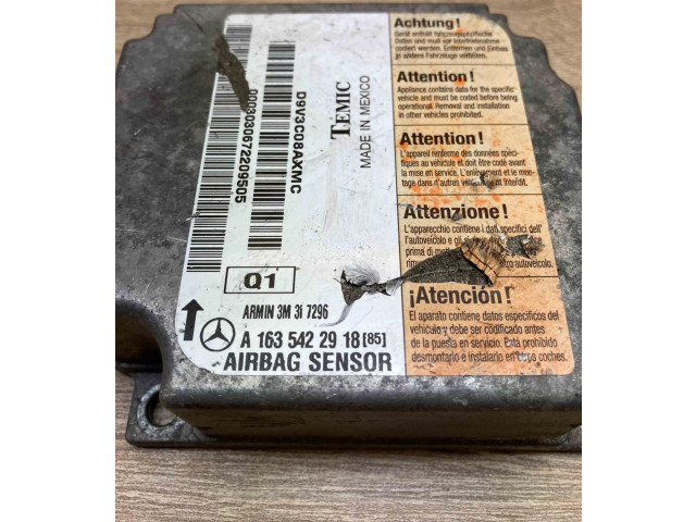 Блок подушек безопасности A1635422918, Q1   Mercedes-Benz ML W163