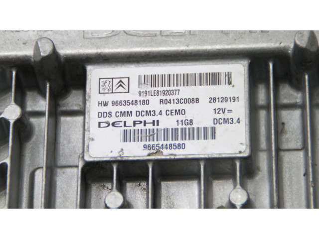 Řídící jednotka 9665448580   Peugeot 407 2008
