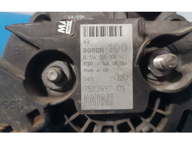 Генератор 0124325108, 0124325108   Mini One - Cooper R50 - 53      