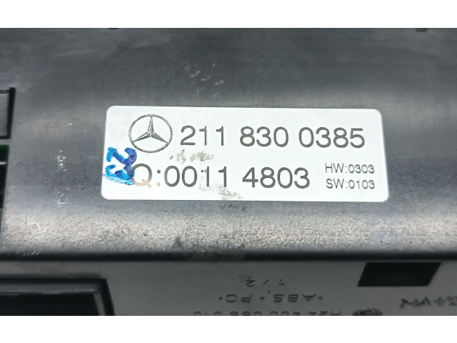 Блок управления климат-контролем A2118300385, H24400055010   Mercedes-Benz E W211