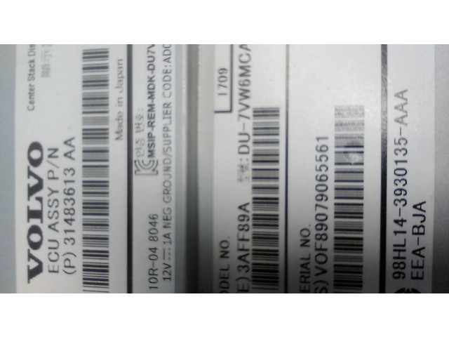 Дисплей    31483613AA, DU7VW6MCA2   Volvo V40
