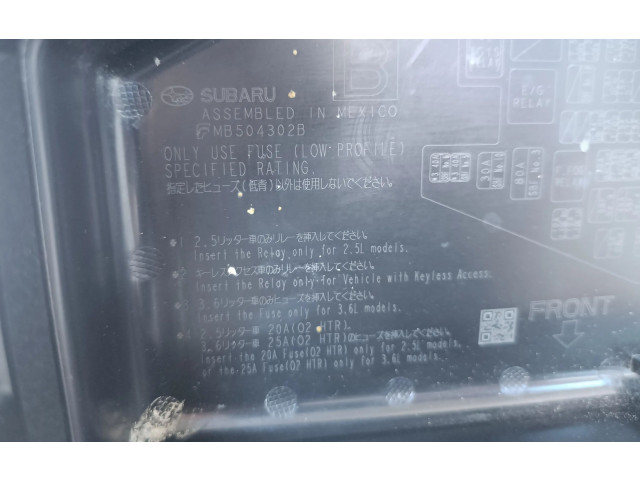  Pojistková skříňka MB504302B, MB703200B   Subaru Outback (BS) 2019