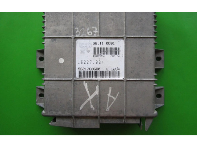 Řídící jednotka 9621760680, 16227.024   Peugeot 106 2008