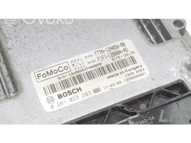 Блок управления двигателя FT7A12A650RB, 0281033283   Ford Transit Custom