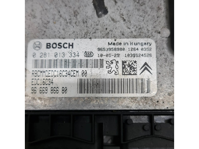 Блок управления двигателя 9666986680, 9653958980   Peugeot 5008