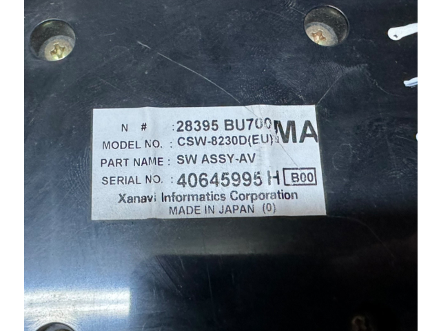 Блок управления климат-контролем 28395bu700ma   Nissan Almera Tino