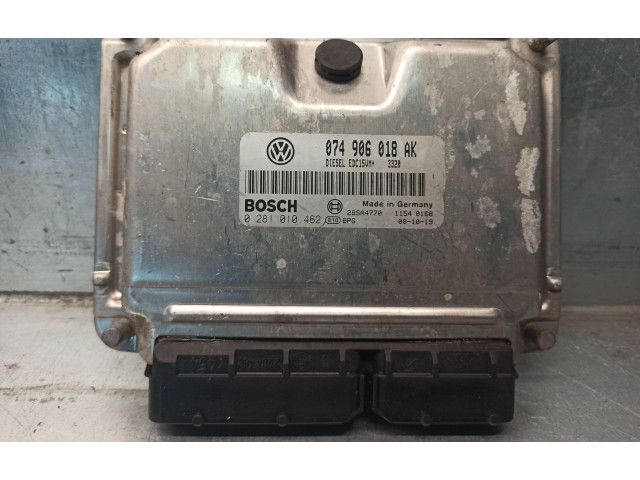 Блок управления двигателя 074906018AK, 0281010462   Volkswagen Transporter - Caravelle T4