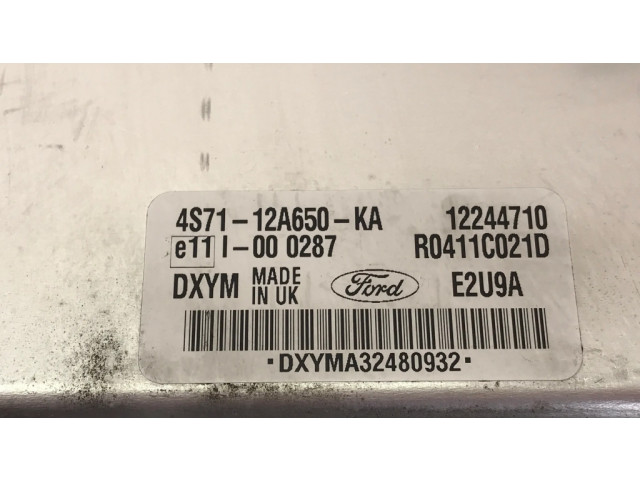 Блок управления двигателя 4S7112A650KA, 12244710   Ford Focus C-MAX