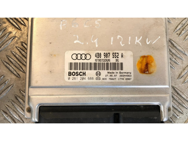 Блок управления двигателя 4B0907552A, 26SA4963   Audi A6 S6 C5 4B