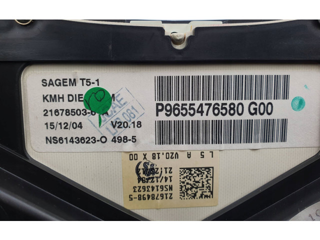 Přístrojová deska  Peugeot 307 2005 9655476580  