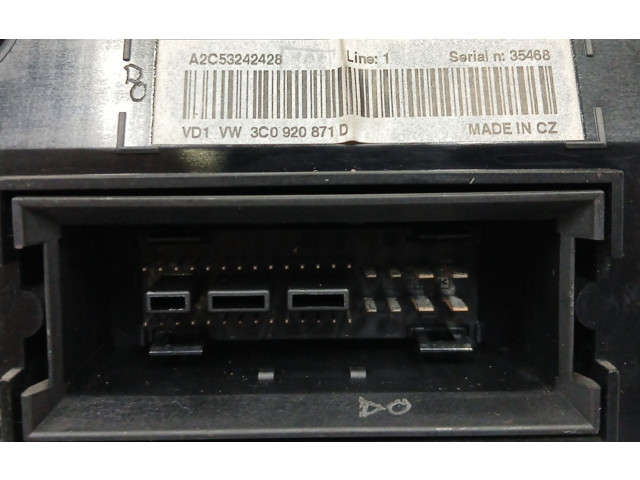 Панель приборов 3C0920871D, A2C53242428   Volkswagen Passat Alltrack       