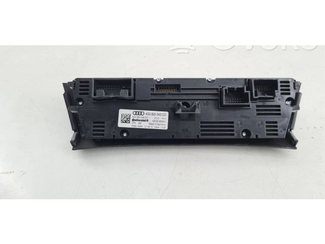 Блок управления климат-контролем 4G0820043CD   Audi A6 Allroad C7