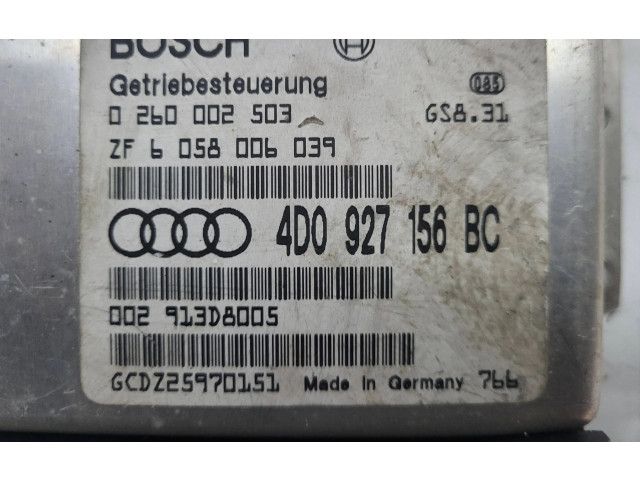 Блок управления коробкой передач 4D0927156BC, 6058006039   Audi A8 S8 D2 4D