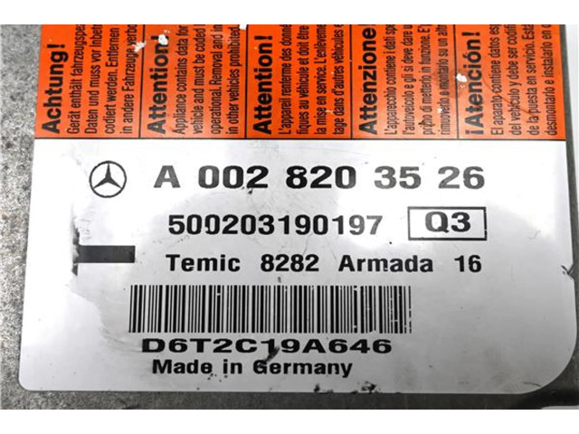 Блок подушек безопасности A0028203526, A0028203526   Mercedes-Benz E AMG W211