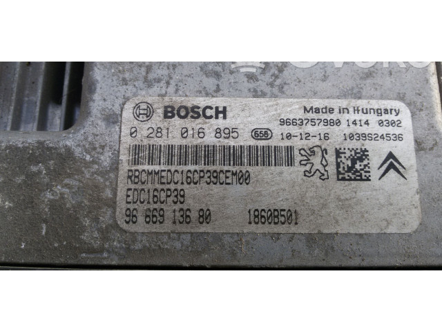 Řídící jednotka 0281016895, EDC16CP39   Mitsubishi Outlander 2012