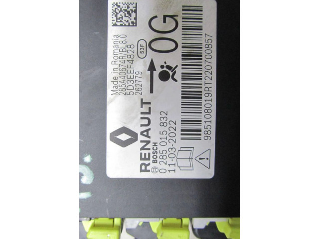 Блок подушек безопасности 285A40674R   Renault Arkana