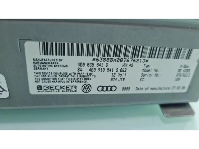 Блок управления двигателя 4E0035541S, MODULOELECTRONICO   Audi Q7 4L