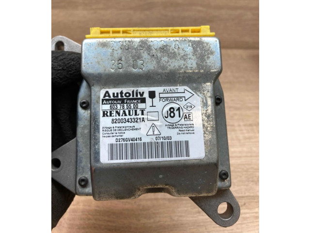 Блок подушек безопасности 8200343321A, 603785500   Renault Espace -  Grand espace IV