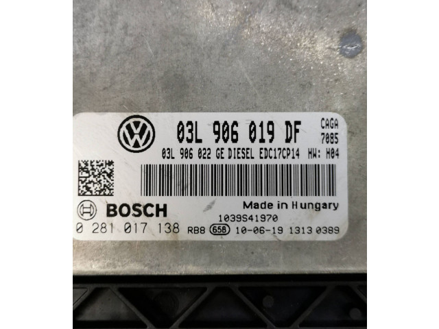 Řídící jednotka 03L906019DF, 03L906022GE   Seat Exeo (3R) 2010