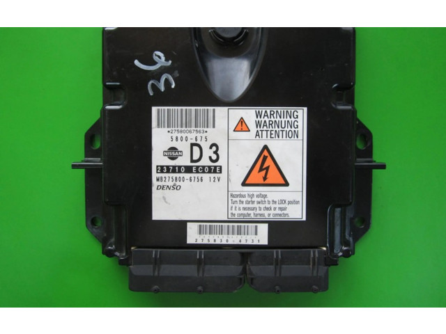 Řídící jednotka 23710EC07E, MB275800-6756   Nissan Navara D40 2005