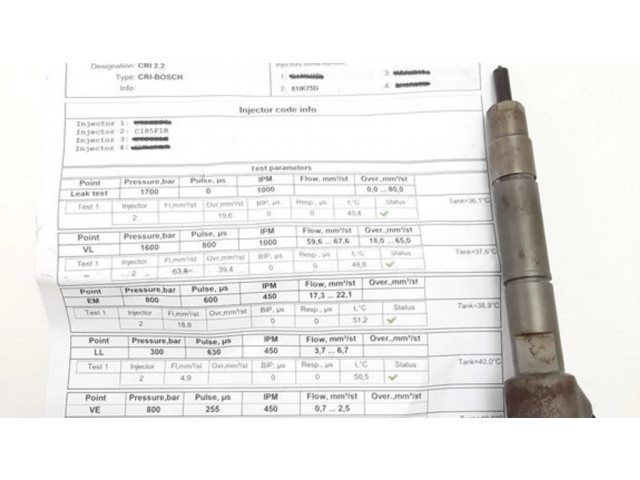 Vstřikovač A6400701287, 0445110378   Mercedes-Benz B W245  pro naftový motor 2.0  