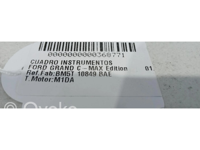 Přístrojová deska  Ford Grand C-MAX 2013 BM5T10849BAE, CUADROINSTRUMENTOS  