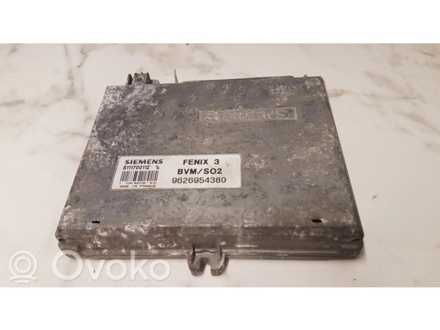 Блок управления двигателя 9626954380, S111700112   Citroen XM