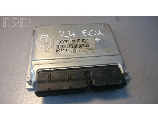 Блок управления двигателя 3B0907552J, 0261206122   Audi A4 S4 B5 8D