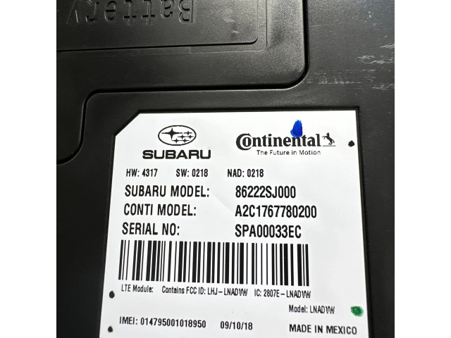 Блок управления 86222SJ000, 86273SJ010   Subaru Forester SK