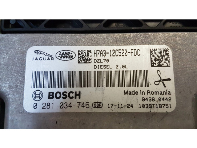 Řídící jednotka H7A312C520FDC, 0281034746   Jaguar XE 2018