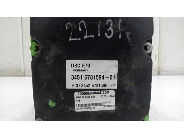 Блок АБС 3451678159501, 3452678159501   BMW  X6 E71  2008-2014 года