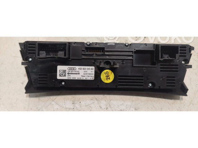 Блок управления климат-контролем 4G0820043AC   Audi A6 S6 C7 4G