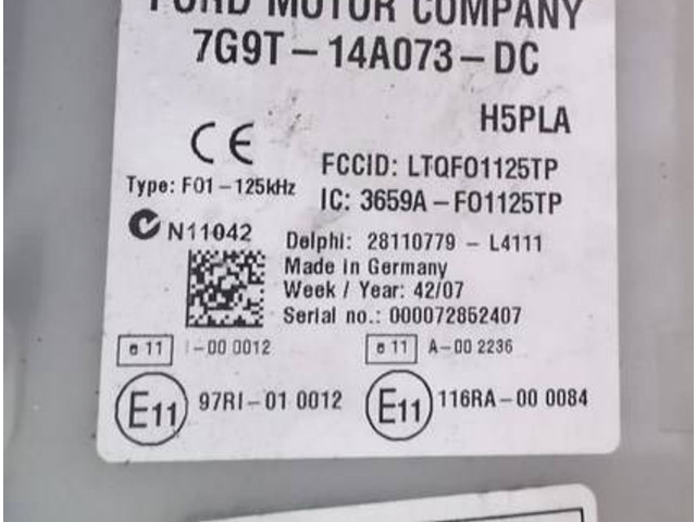   Pojistková skříňka 7G9T14A073DC, LTQF01125TP   Ford S-MAX 2007