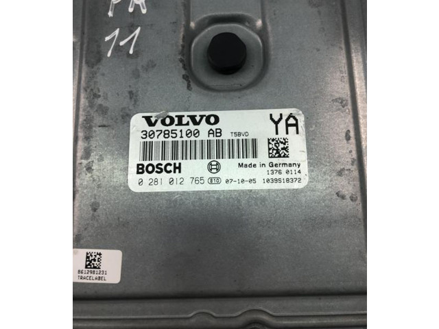 Řídící jednotka 30785100AB, 0281012765   Volvo S80 2007