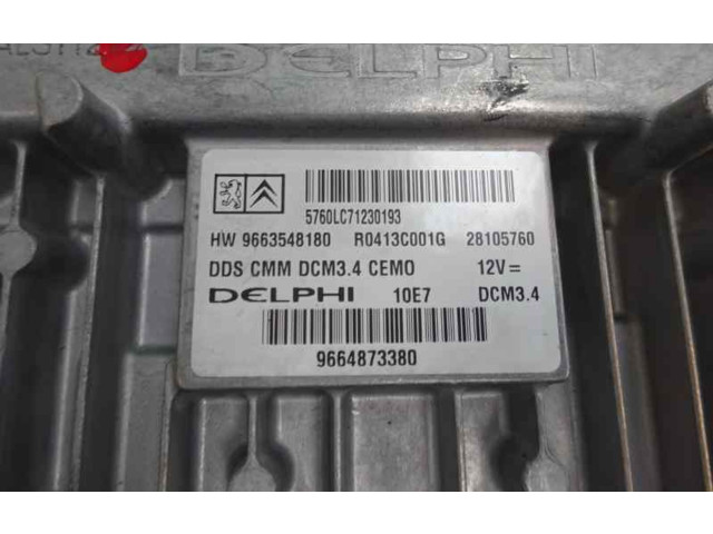 Řídící jednotka 9663548180   Peugeot 407 2007
