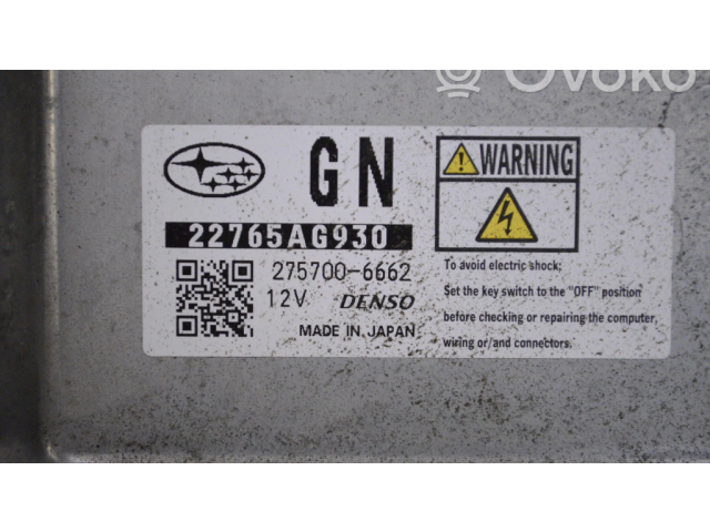 Řídící jednotka 22765AG930, 2757006662   Subaru Outback (BS) 2015