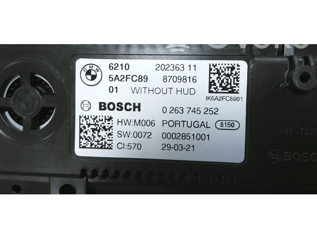 Přístrojová deska  BMW 2 F22 F23 2021 62105A2FC89, 5A2FC89  