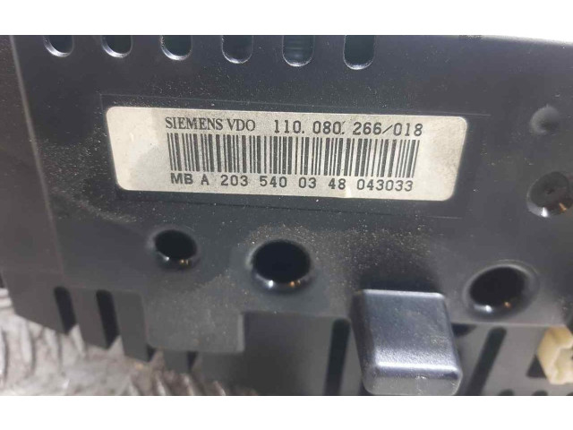 Přístrojová deska  Mercedes-Benz C W203 2005 A2035400348  