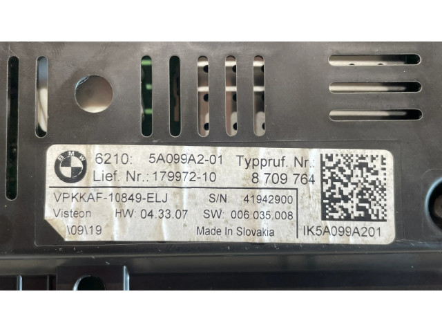 Přístrojová deska  BMW 1 F40 2019 17997210, 5A099A201  