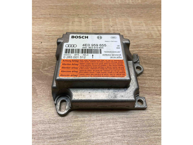 Блок подушек безопасности 4E0959655, 4E0910655   Audi A8 S8 D3 4E