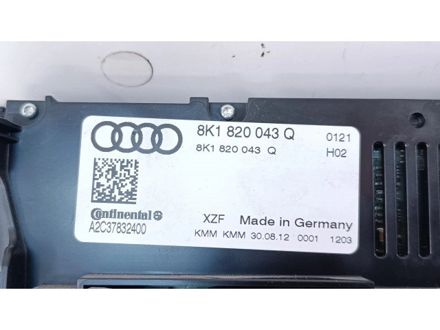 Блок управления климат-контролем 8K1820043Q   Audi A4 Allroad