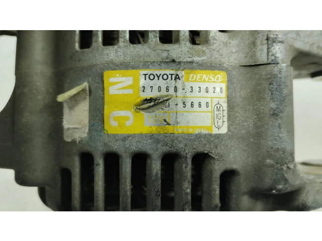 Генератор 27060-33020, 2003   Toyota Yaris 1.4     