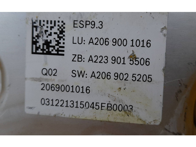 Jednotka ABS A2069001016, A2069001016   Mercedes-Benz C W206 2021