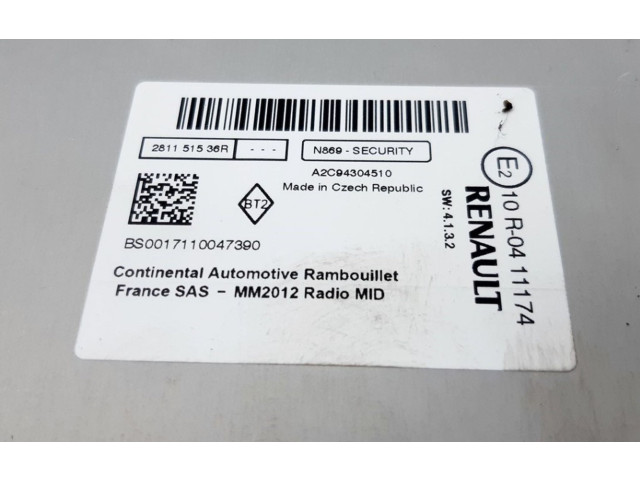   Pojistková skříňka 281151536R, 281151536R   Renault Captur 2018