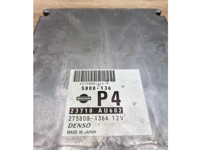 Řídící jednotka 23710AU602, 2758001364   Nissan X-Trail T30 2001