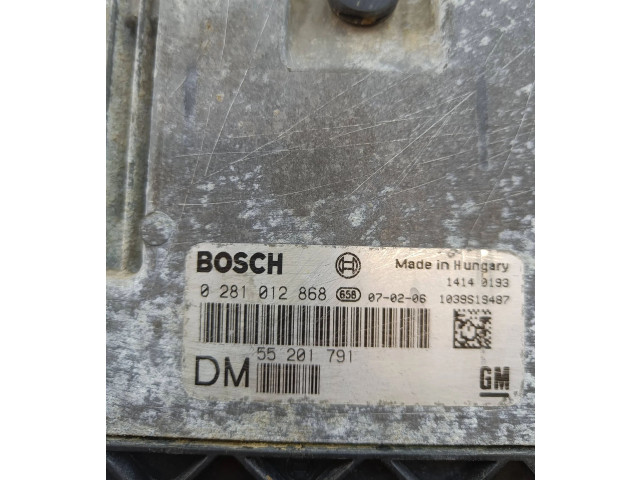 Řídící jednotka 55201791, WITHPINCODE   Opel Vectra C 2007