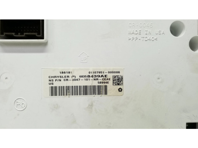 Přístrojová deska  Chrysler Pacifica 2018 68358439AE, CR0045  
